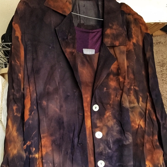 VINTAGE 2-Piece Cosmic RABBIT RABBIT RABBIT Maxi - Picture 4 of 5